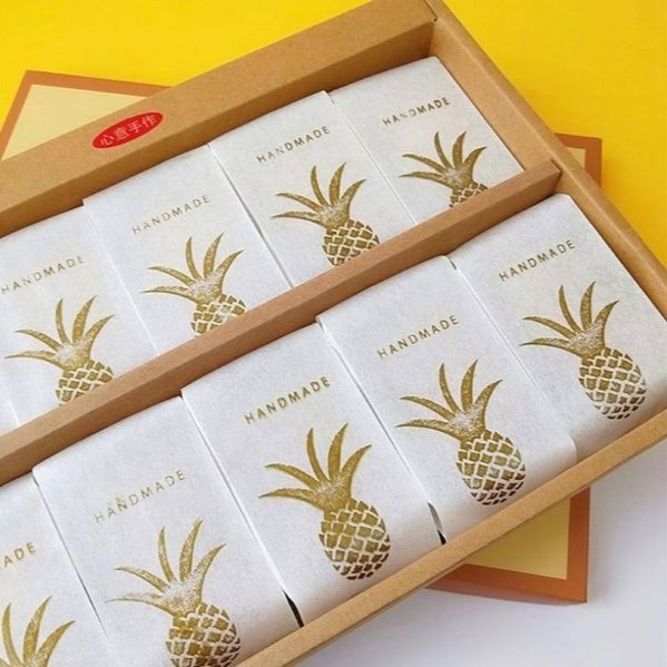 ◎5*13+3cm◎鳳梨酥包裝棉紙機封袋(約50只裝)/方塊酥曲奇餅點心袋/鳳梨雪花酥包裝袋/花茶茶葉袋-細節圖2