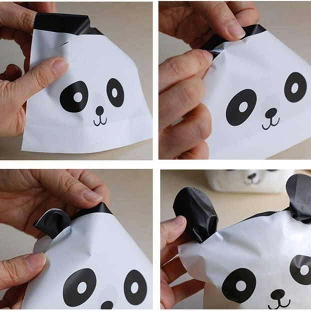 粉色小貓or黑色熊貓可立式點心袋/曲奇餅乾袋/糖果西點袋/喜糖袋/禮品袋-細節圖5