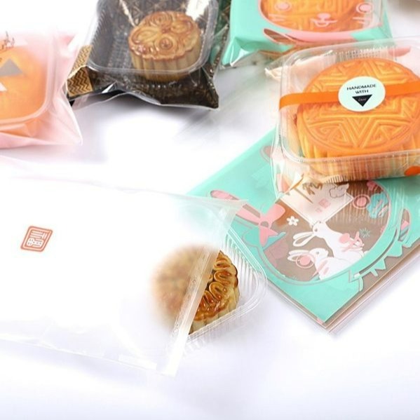 ▪11.5*11.5+4cm▪中秋月餅包裝自黏袋/蛋黃酥食品袋/餅乾袋/點心糖果袋/花茶茶葉自黏袋-細節圖3