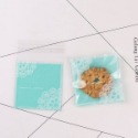 ▪10*10+3cm▪蕾絲系列曲奇餅乾自黏袋/餅乾袋/禮品包裝袋(100只入)-規格圖1