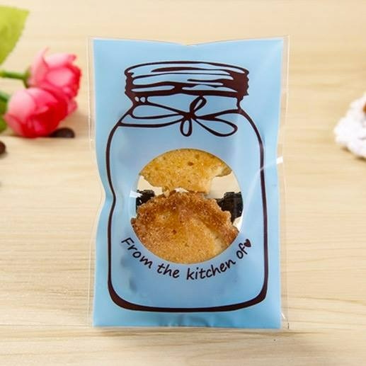 ✭4色可選✭7*10+3cm彩色瓶子自黏包裝袋(約100只入)/贈品袋/餅乾袋-細節圖2