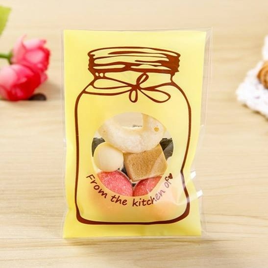 ✭4色可選✭7*10+3cm彩色瓶子自黏包裝袋(約100只入)/贈品袋/餅乾袋-細節圖3