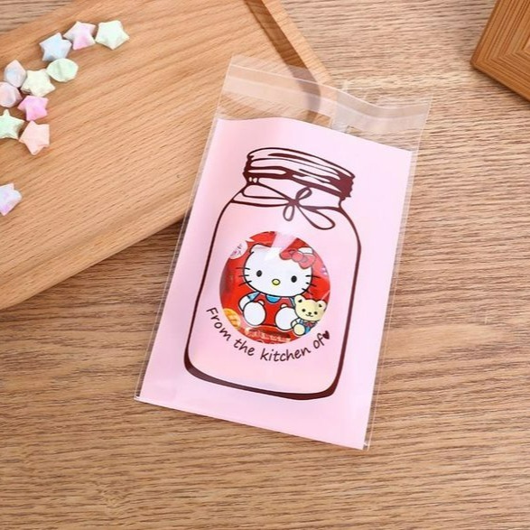 ✭4色可選✭7*10+3cm彩色瓶子自黏包裝袋(約100只入)/贈品袋/餅乾袋-細節圖4