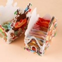 ◎5套入◎聖誕款式糖果船盒套裝(附透明opp袋)/麋鹿薑餅人卡通餅乾零食盒/兒童伴手禮盒子-規格圖2