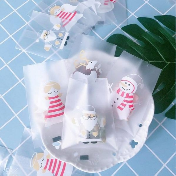 ▪7*10cm▪聖誕節冬日物語磨砂機封袋(4款混搭約100入/食品機封袋/餅乾袋/點心糖果袋/花茶茶葉袋-細節圖4