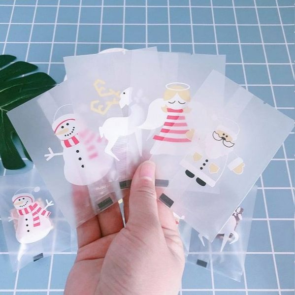 ▪7*10cm▪聖誕節冬日物語磨砂機封袋(4款混搭約100入/食品機封袋/餅乾袋/點心糖果袋/花茶茶葉袋-細節圖5