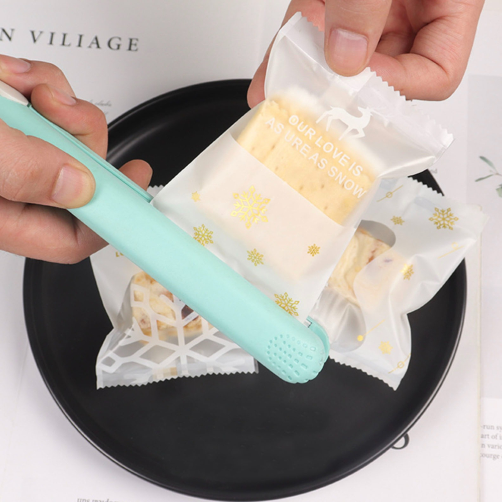 ▪ 7*10cm▪聖誕雪花鹿海鹽太妃糖雪花酥餅乾袋(約100只混入)/糖果包裝袋子/巧克力雪花酥鳳梨酥餅乾袋-細節圖4