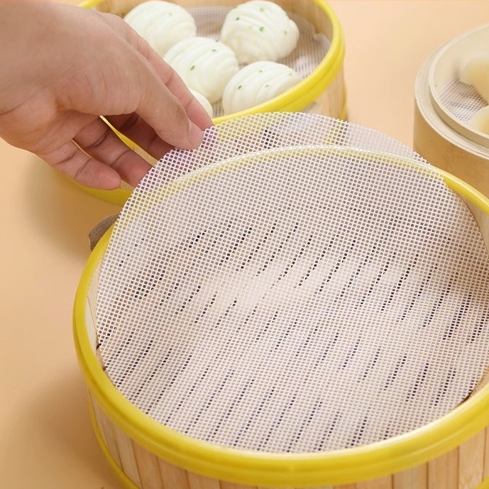 ◎多規格可選◎可重覆使用食品級家用矽膠蒸籠墊/饅頭墊/不沾布/不沾蒸籠墊-細節圖7