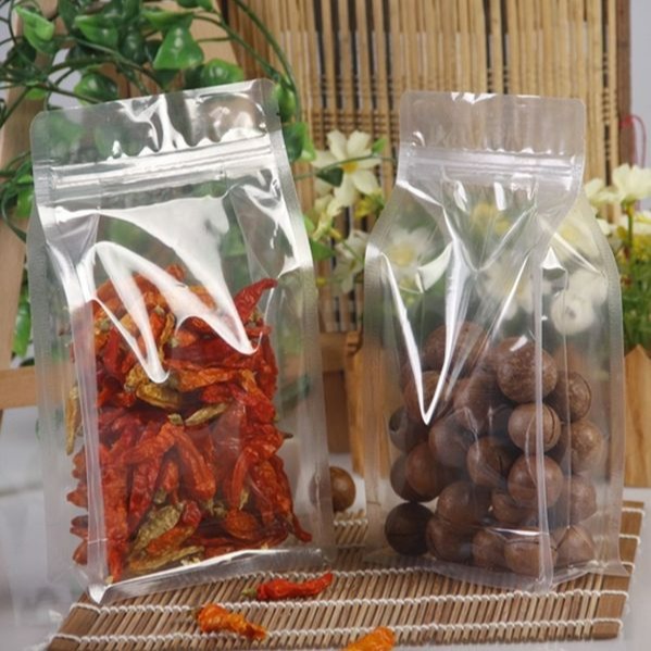 ◎10只入◎加厚透明八邊封自立式夾銕袋/乾貨食品包裝袋/糖果雜糧零食透明自立袋-細節圖2