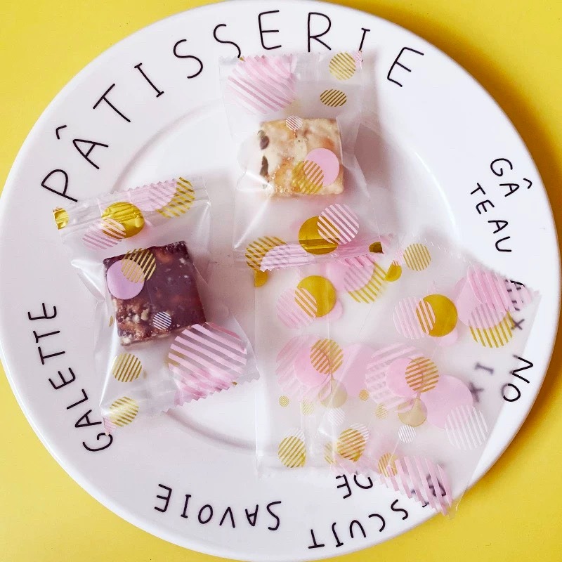 ◎4*9/5.5*8.5/7*10CM◎小清新彩球機封袋/太妃糖雪花酥餅乾袋/節日牛軋糖點心袋/巧克力糖果包裝袋-細節圖4