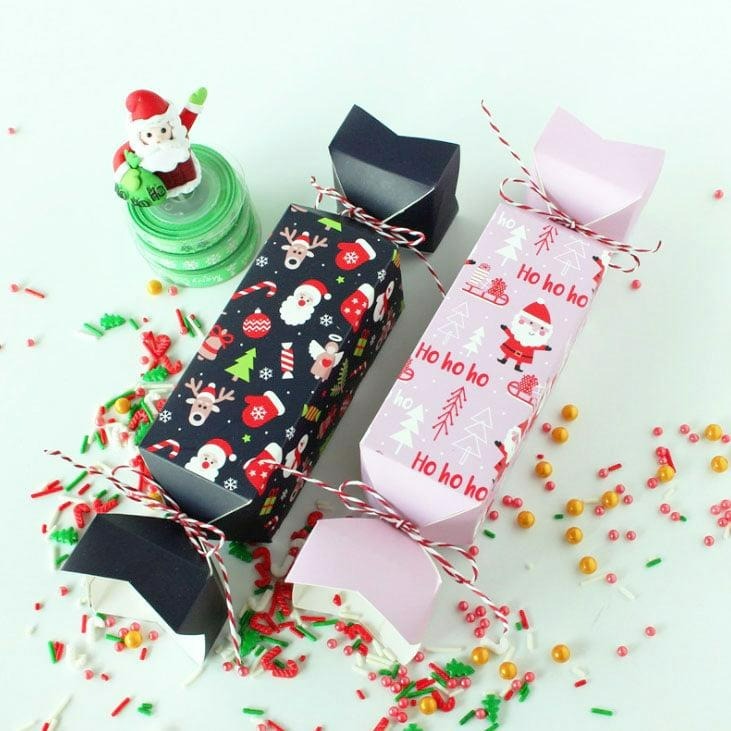 ◎12只混裝◎聖誕節糖果造型盒(附棉繩)/平安夜小禮物盒/聖誕節可愛禮品盒/烘焙包裝盒-細節圖5