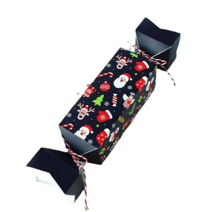 ◎12只混裝◎聖誕節糖果造型盒(附棉繩)/平安夜小禮物盒/聖誕節可愛禮品盒/烘焙包裝盒-細節圖6