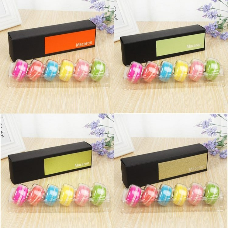 ▪3套入▪六粒裝馬卡龍盒曲奇餅乾盒/抽屜式吸塑馬卡龍包裝盒/西點小蛋糕點心紙盒-細節圖7