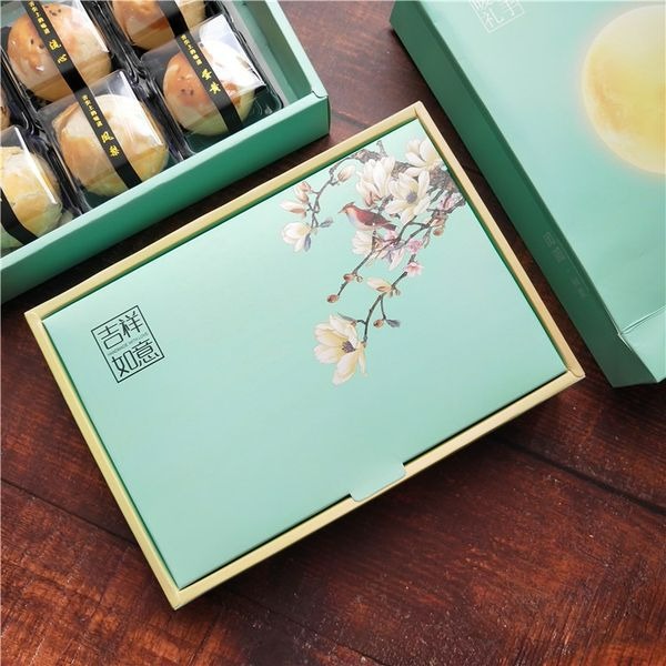 ▪3入▪吉祥如意月餅綠豆糕鳳梨酥包裝盒/牛軋糖長條禮品盒/雪花酥蔓越莓曲奇餅乾包裝盒