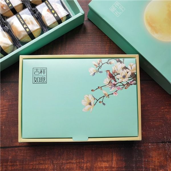 ▪3入▪吉祥如意月餅綠豆糕鳳梨酥包裝盒/牛軋糖長條禮品盒/雪花酥蔓越莓曲奇餅乾包裝盒-細節圖3