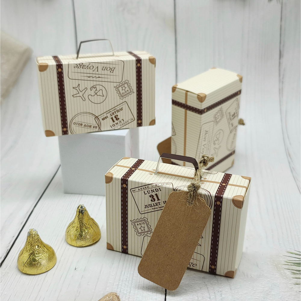 ◎10入◎迷你旅行箱抽屜式糖果盒/行李箱創意禮品盒/巧克力牛軋糖喜糖盒/烘焙西點婚慶包裝盒-細節圖3