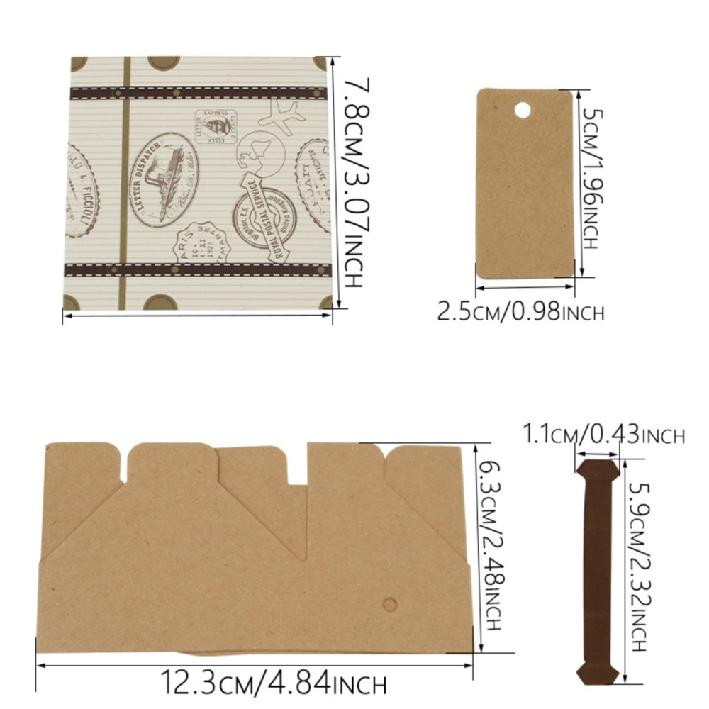 ◎10入◎迷你旅行箱抽屜式糖果盒/行李箱創意禮品盒/巧克力牛軋糖喜糖盒/烘焙西點婚慶包裝盒-細節圖8