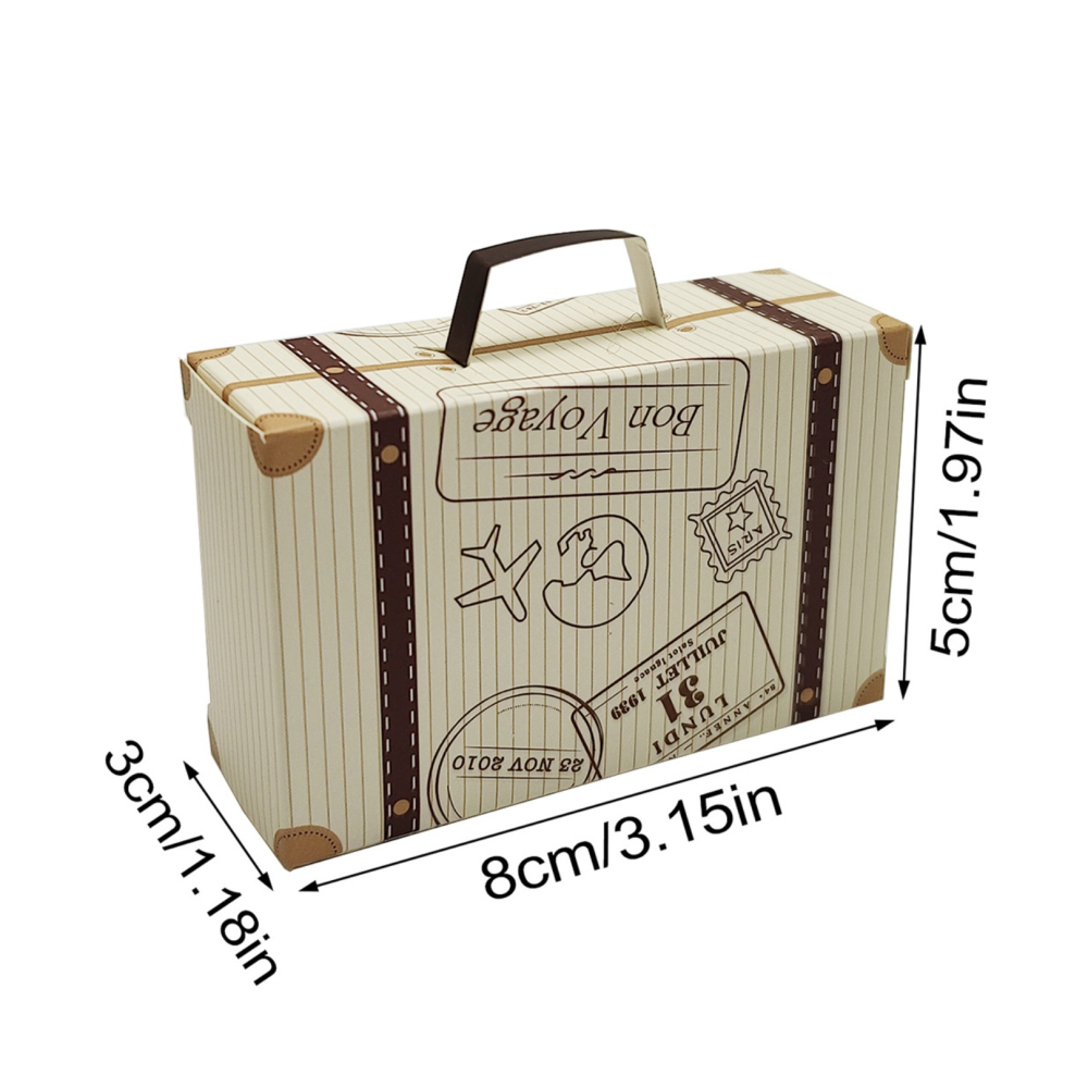 ◎10入◎迷你旅行箱抽屜式糖果盒/行李箱創意禮品盒/巧克力牛軋糖喜糖盒/烘焙西點婚慶包裝盒-細節圖9