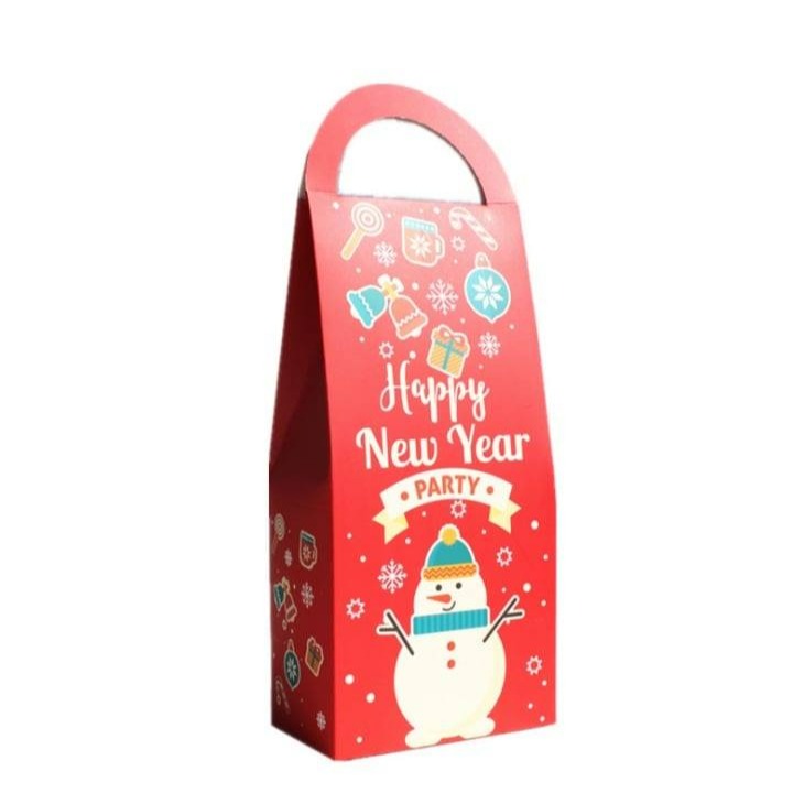 ◎3只入◎聖誕節禮品糖果手提盒/聖誕雪人蝴蝶結禮盒/餅乾盒子/聖誕樹伴手禮盒/長盒-細節圖9