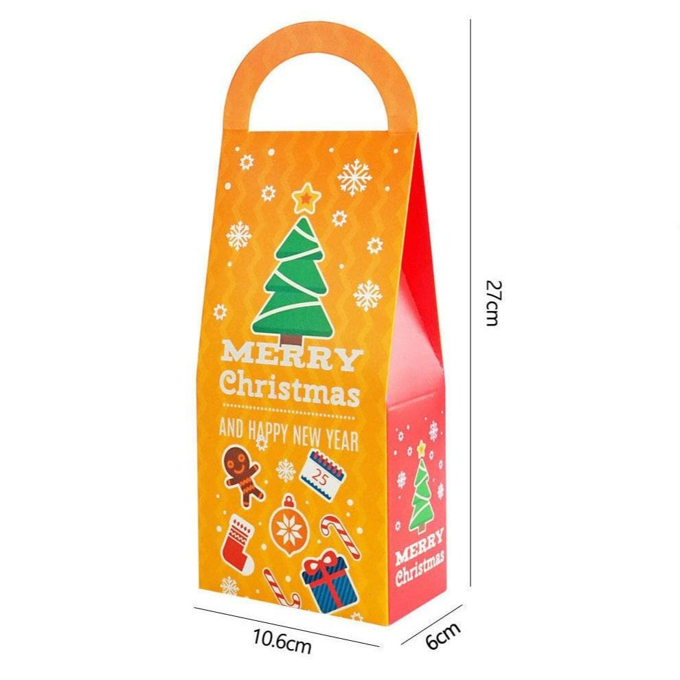◎3只入◎聖誕節禮品糖果手提盒/聖誕雪人蝴蝶結禮盒/餅乾盒子/聖誕樹伴手禮盒/長盒-細節圖10