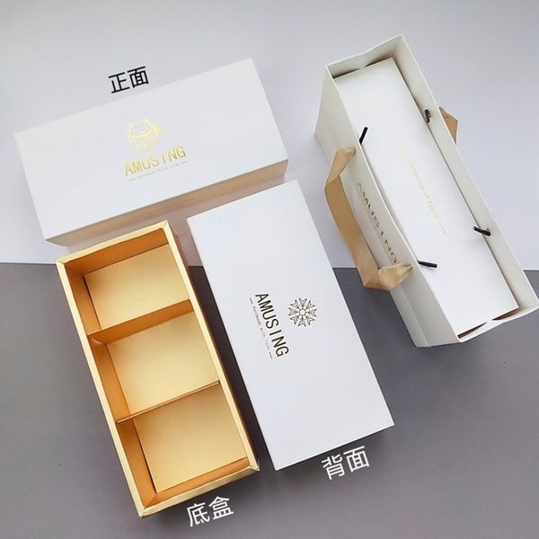 ▪3只入▪雙面燙金招財貓長條禮盒/雪花酥鳳梨酥牛軋糖禮盒/禮品巧克力包裝紙盒-細節圖4