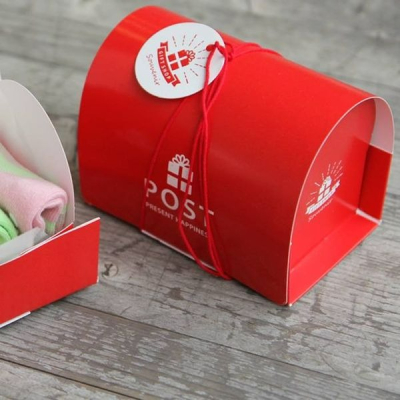 ▪5個入▪韓國紅色郵箱蛋糕包裝盒/牛軋糖糖果餅乾盒/小禮盒