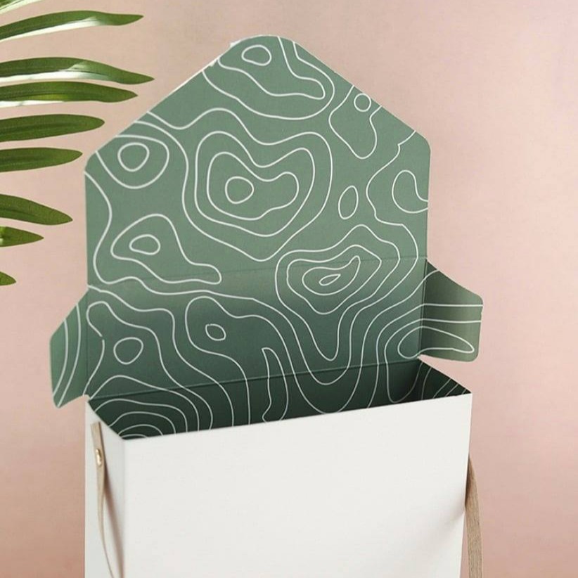 ◎3入◎50克六粒裝清新綠白手禮盒/牛軋糖提盒/鳳梨酥雪媚娘綠豆糕手提禮物盒/DIY創意糖果禮品盒-細節圖5