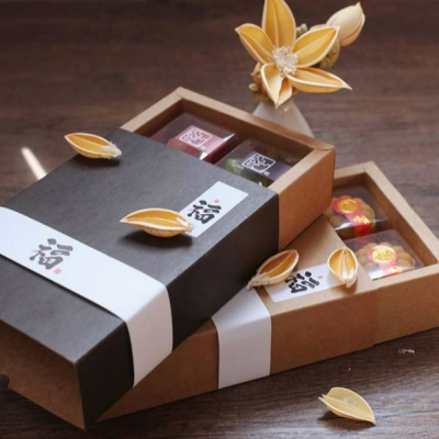 ▪5入▪6粒裝50克長方型抽屜式牛軋糖包裝盒/牛皮紙素盒/餅乾糖盒/月餅盒/情人節巧克力包裝紙盒