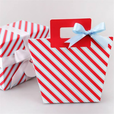 ▪5只入▪新年雪花、斜紋款聖誕包裝盒精緻手提禮物盒/禮品盒/糖果盒/餅乾牛軋糖巧克力盒