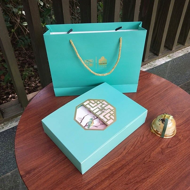 ◎3入◎80g六粒裝原創古風插畫中秋月餅伴手禮盒/牛軋糖蛋黃酥禮品盒/鳳梨酥巧克力禮物盒/燙金鏤空DIY創意糖果禮品盒-細節圖7