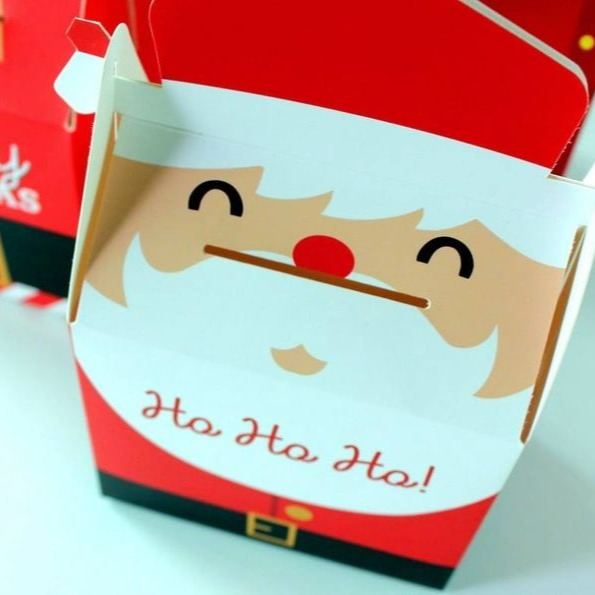 ◎3只入◎聖誕節郵箱造型盒(附棉繩)/平安夜存錢桶型禮物盒/聖誕節可愛禮品盒/烘焙包裝盒-細節圖4