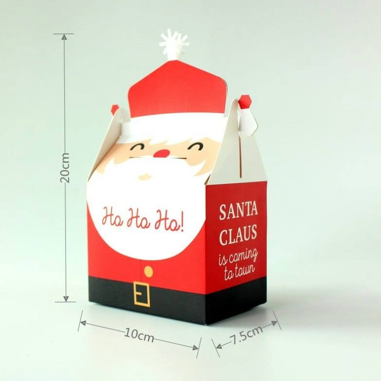 ◎3只入◎聖誕節郵箱造型盒(附棉繩)/平安夜存錢桶型禮物盒/聖誕節可愛禮品盒/烘焙包裝盒-細節圖9