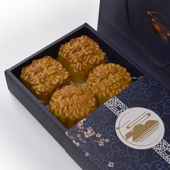 ▪2盒+2袋▪穩重藏青送禮包裝盒/蛋黃酥/鳳梨酥/雪Q餅牛軋糖盒/喜糖茶葉餅乾盒/綠豆糕西點盒-細節圖3
