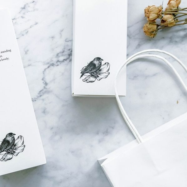 ▪3套入▪ins歐式風清新小鳥雪Q餅牛軋糖包裝(提盒+紙袋組)/鳳梨酥包裝盒紙盒/白卡紙點心禮盒組-細節圖3