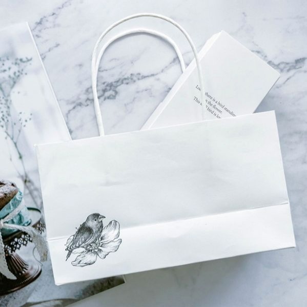 ▪3套入▪ins歐式風清新小鳥雪Q餅牛軋糖包裝(提盒+紙袋組)/鳳梨酥包裝盒紙盒/白卡紙點心禮盒組-細節圖4