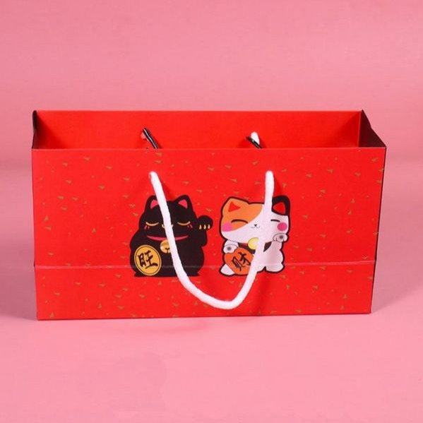 ▪1盒+1袋▪新年招財貓長條包裝盒/蛋黃酥/鳳梨酥/雪Q餅牛軋糖盒/喜糖餅乾盒/綠豆糕西點盒-細節圖4