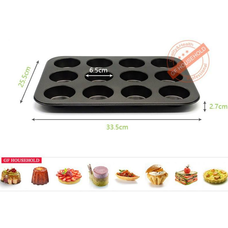 ✭美國亞馬遜熱銷✭12連杯馬芬杯烤盤/圓形小蛋糕布丁模-細節圖6