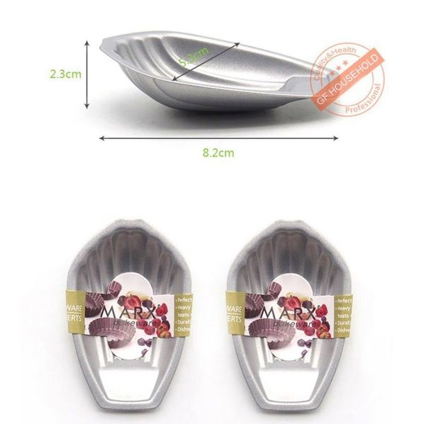 ▪6個入▪貝殼造型瑪德蓮模/曲奇餅乾模具/銀色蛋塔菊花模/食品級FDA烘焙模具-細節圖5