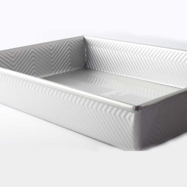 不沾碳鋼波紋烤盤/出口原單長方形吐司蛋糕布朗尼麵包盤/家用烘焙工具-細節圖3