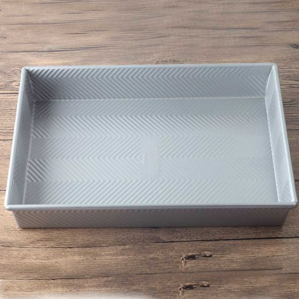 不沾碳鋼波紋烤盤/出口原單長方形吐司蛋糕布朗尼麵包盤/家用烘焙工具-細節圖5