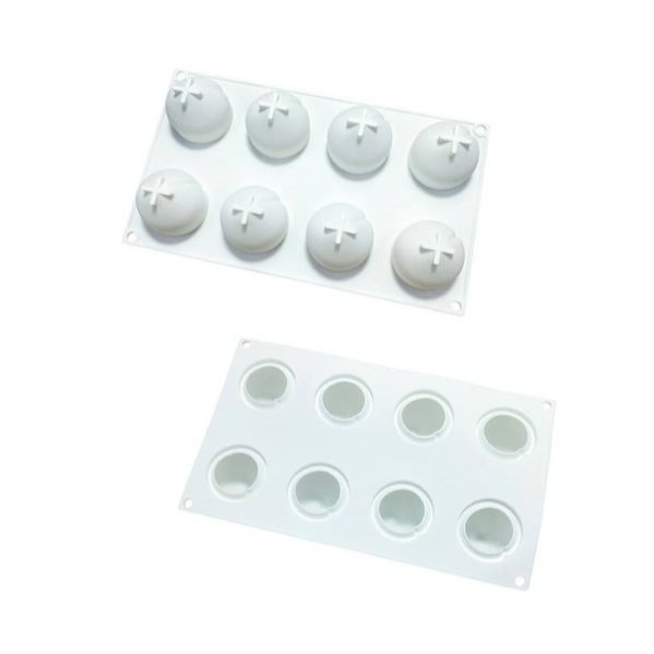 ▪8連▪法式仙桃矽膠蛋糕模/蜜桃型慕斯矽膠蛋糕模/巧克力果凍模/手工皂模-細節圖3