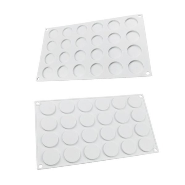 ◎12/24連◎法式圓片矽膠模/巧克力印章模/造型烘焙模具/滴膠工具-細節圖3