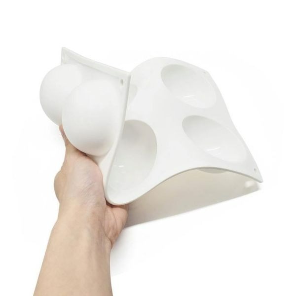 ▪6連▪法式半圓淋面矽膠蛋糕模/亞馬遜熱銷慕斯模/翻糖甜品模/圓型造型模-細節圖3