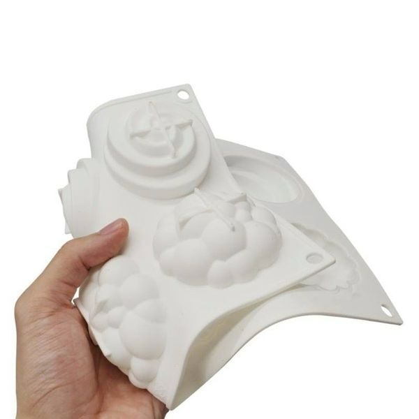 ★二合一★泡泡折纸螺旋花造型淋面矽膠蛋糕模/慕斯模/檸檬塔巧克力冰淇淋布丁矽膠模具-細節圖3