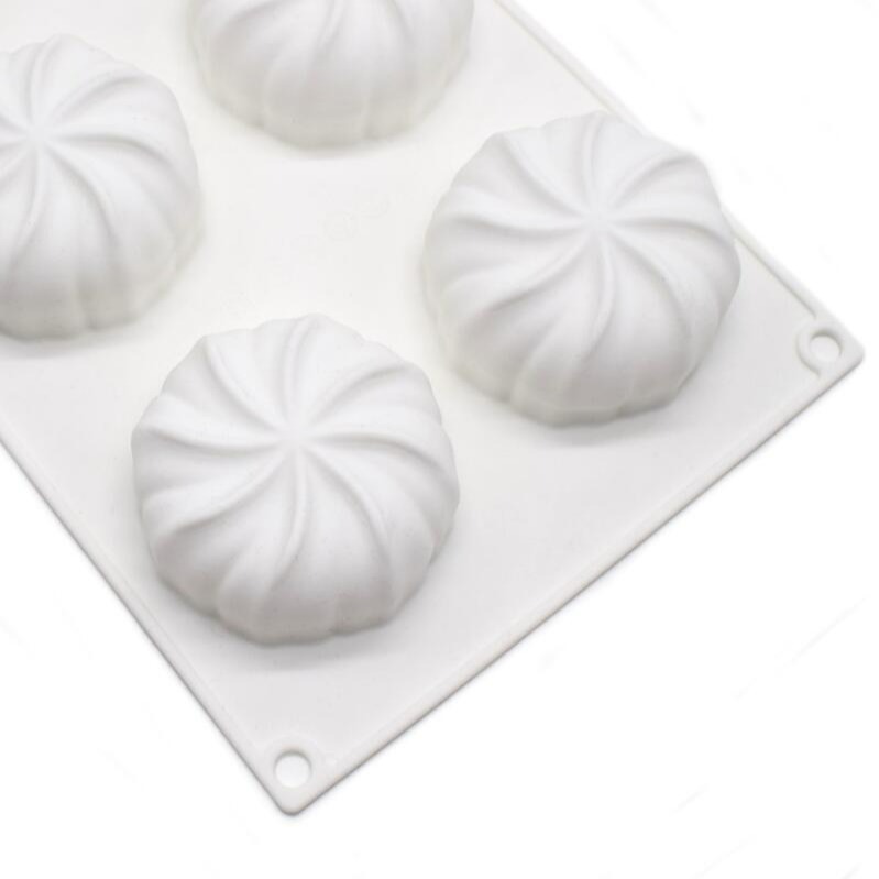 ◎6連◎法式燈籠南瓜淋面矽膠蛋糕模/復活節萬聖節巧克力冰淇淋布丁慕斯模具/造型烘焙模具/蠟燭手工皂模-細節圖3