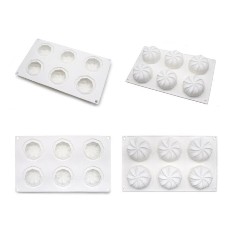 ◎6連◎法式燈籠南瓜淋面矽膠蛋糕模/復活節萬聖節巧克力冰淇淋布丁慕斯模具/造型烘焙模具/蠟燭手工皂模-細節圖4