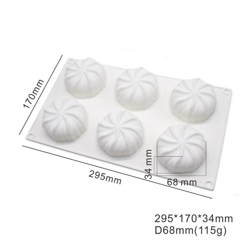 ◎6連◎法式燈籠南瓜淋面矽膠蛋糕模/復活節萬聖節巧克力冰淇淋布丁慕斯模具/造型烘焙模具/蠟燭手工皂模-細節圖5