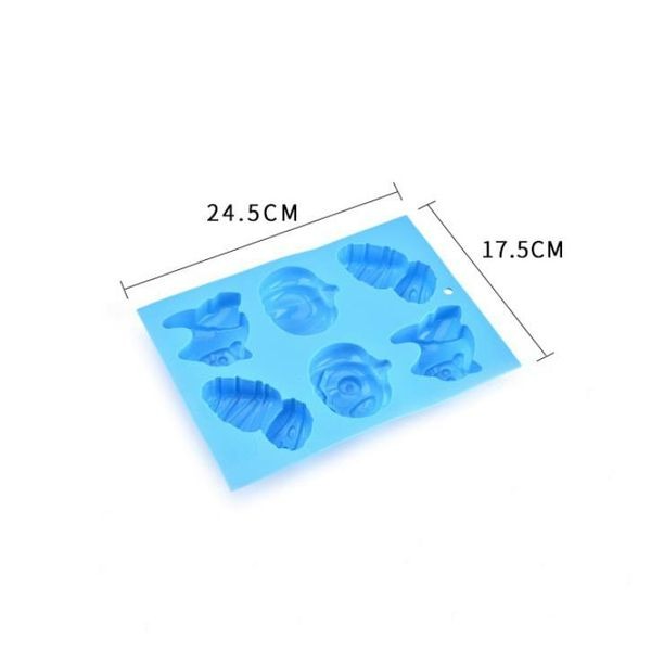 ▪6連▪萬聖節南瓜貓咪木乃尹造型蛋糕模具(模具顏色隨機)/食品級矽膠巧克力模(手工皂可用)/月餅模/製冰模-細節圖5