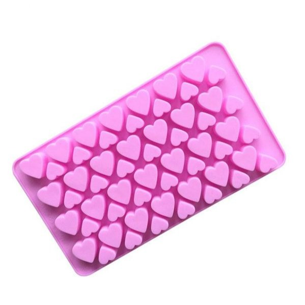 迷你愛心巧克力模/矽膠蛋糕模具/手工肥皂模/果凍布丁模/造型軟糖矽膠模-細節圖3