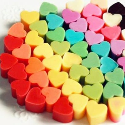 迷你愛心巧克力模/矽膠蛋糕模具/手工肥皂模/果凍布丁模/造型軟糖矽膠模-細節圖4